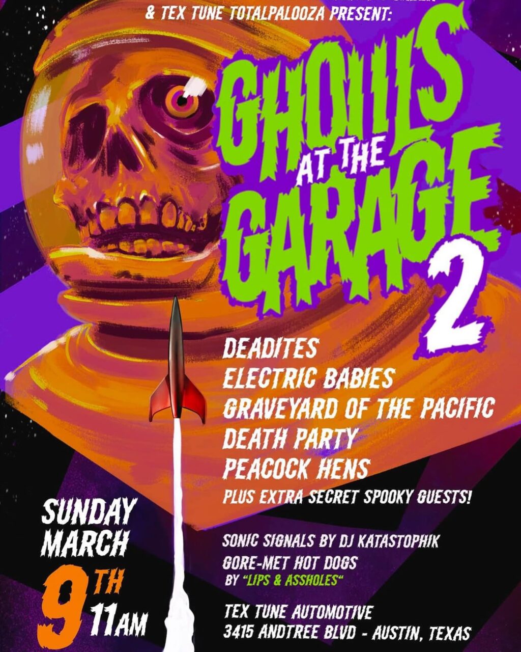 Ghouls at the Garage 2 Austin Concert Listing